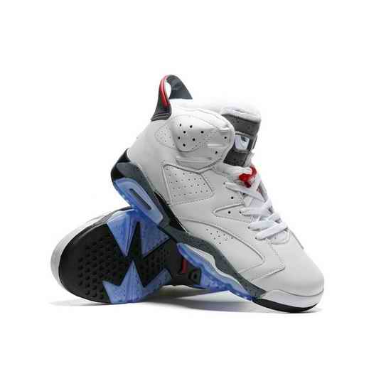Air Jordan 6 Retro Men Shoes Classic White Blue